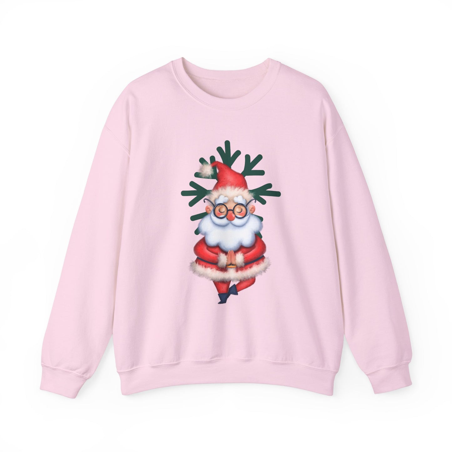 Meditating Santa Christmas  Crewneck