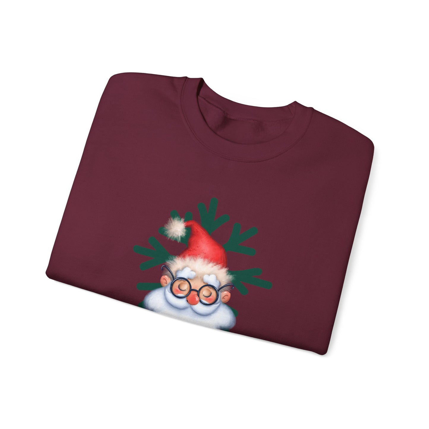 Meditating Santa Christmas  Crewneck