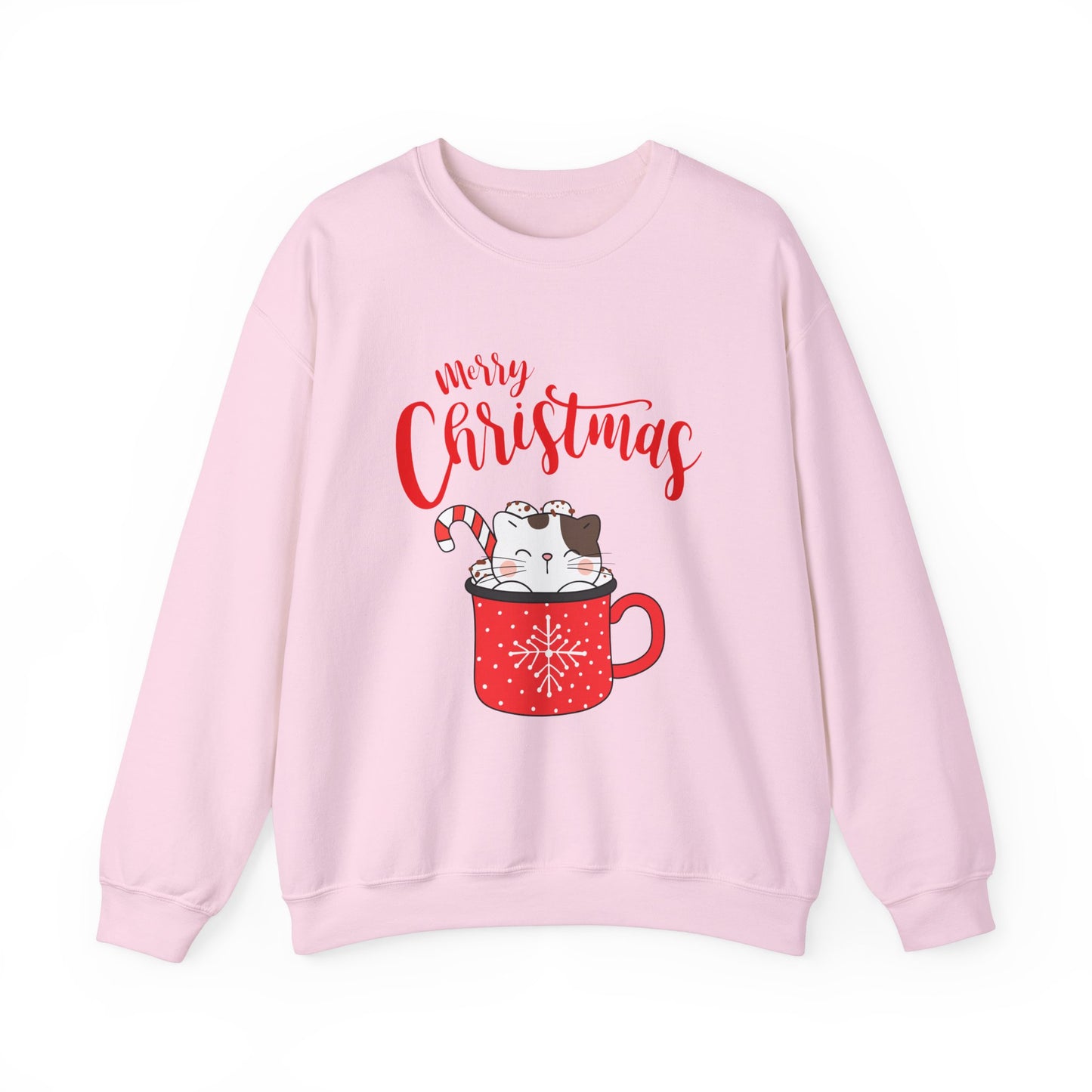 Christmas Cuteness: Kitty in a Cup Crewneck