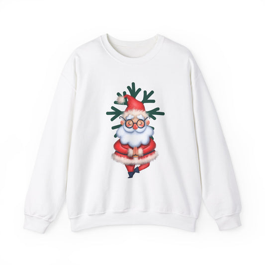 Meditating Santa Christmas  Crewneck