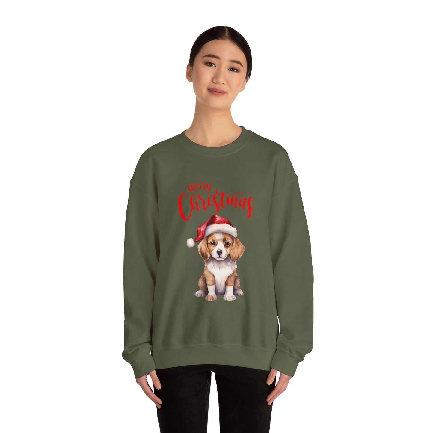 Jolly Pup: Merry Christmas Crewneck