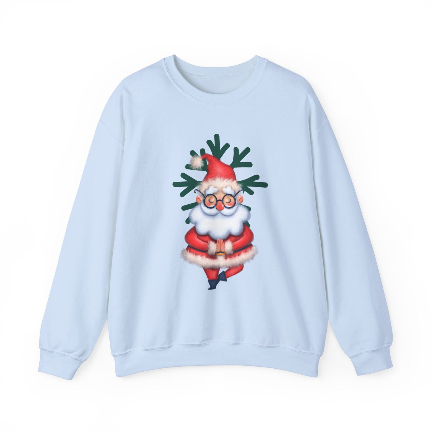 Meditating Santa Christmas  Crewneck