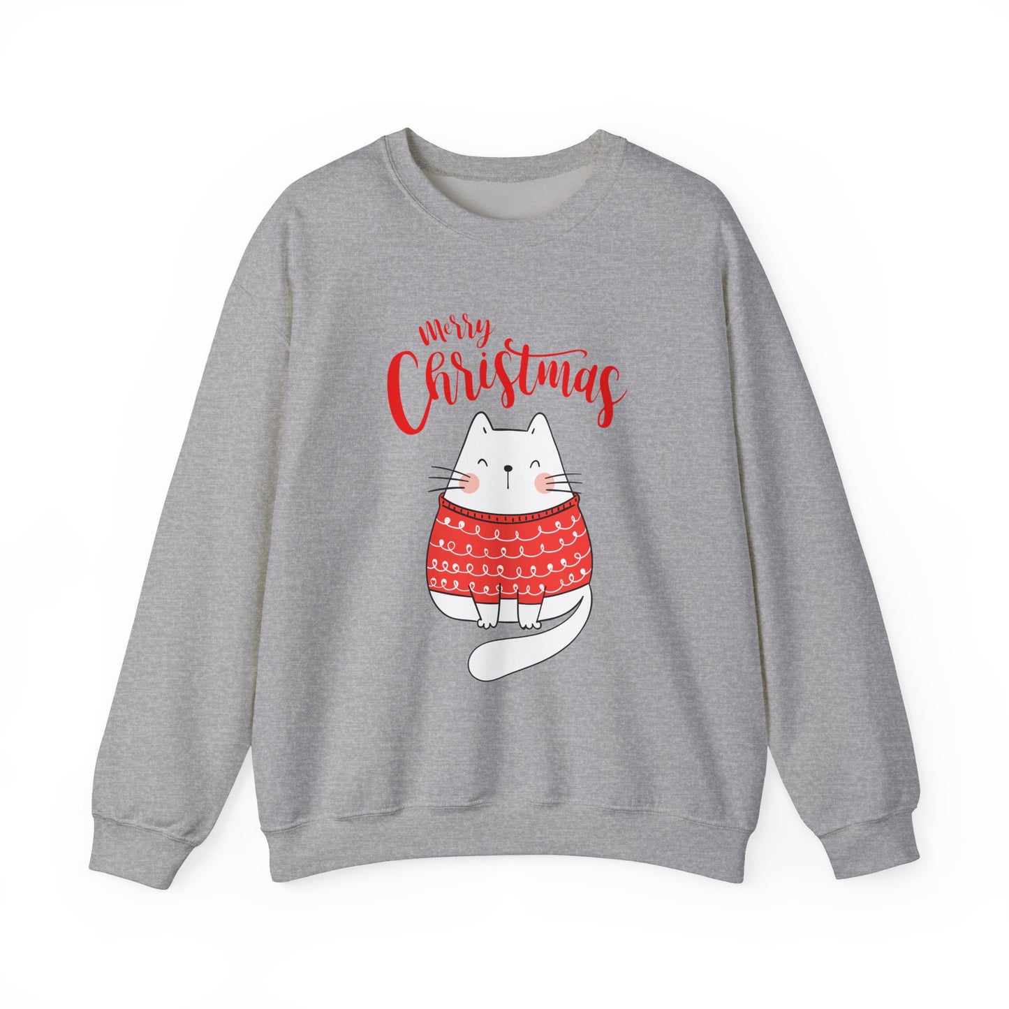 Purrfectly Merry: Cat in festive mood Crewneck