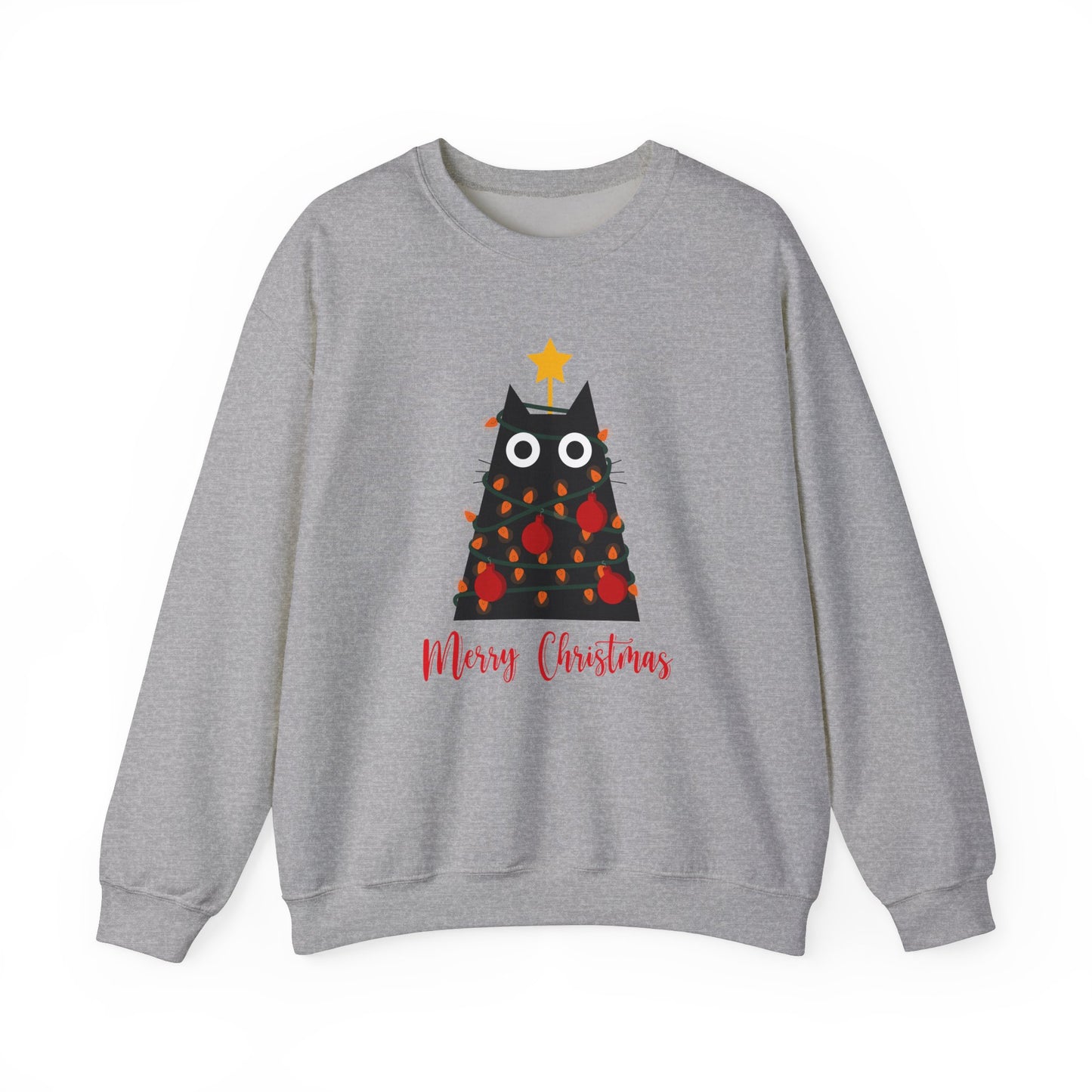 Festive Feline: Merry Christmas  Crewneck