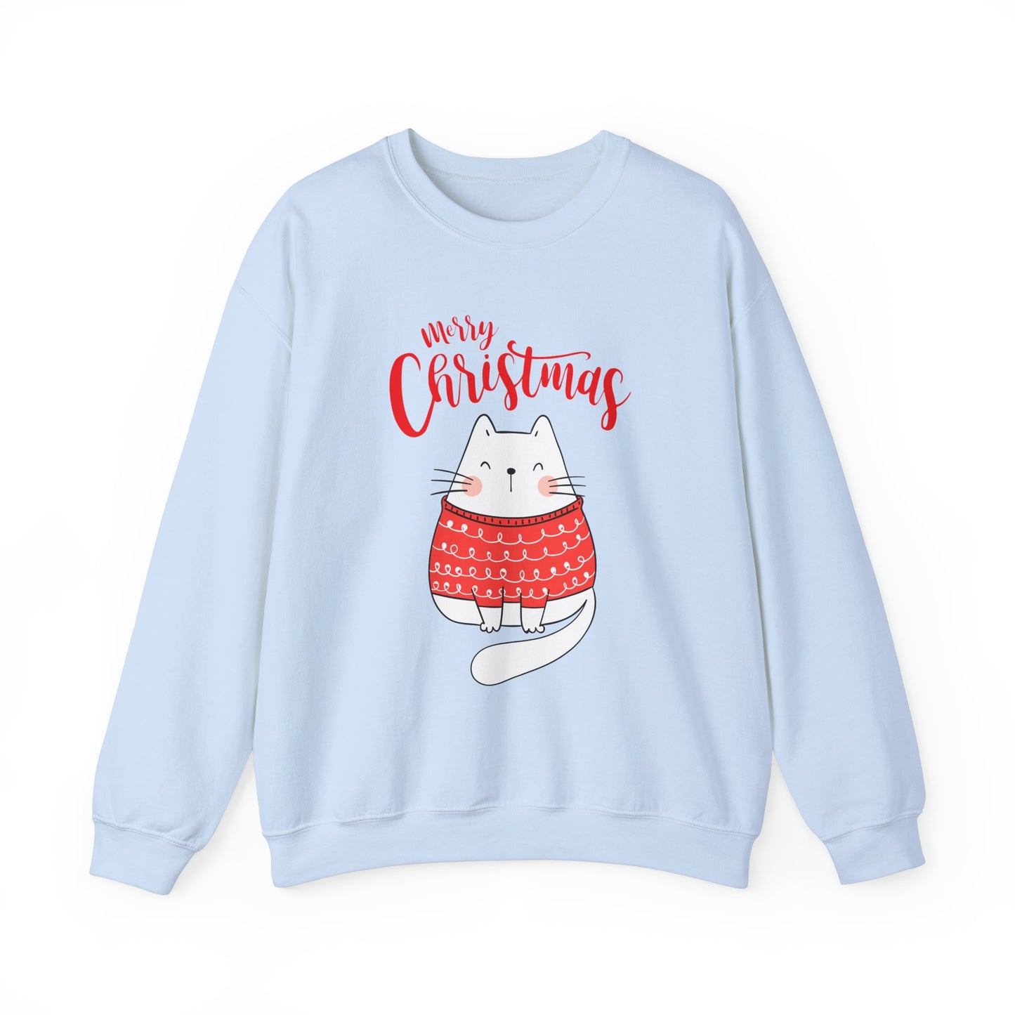 Purrfectly Merry: Cat in festive mood Crewneck