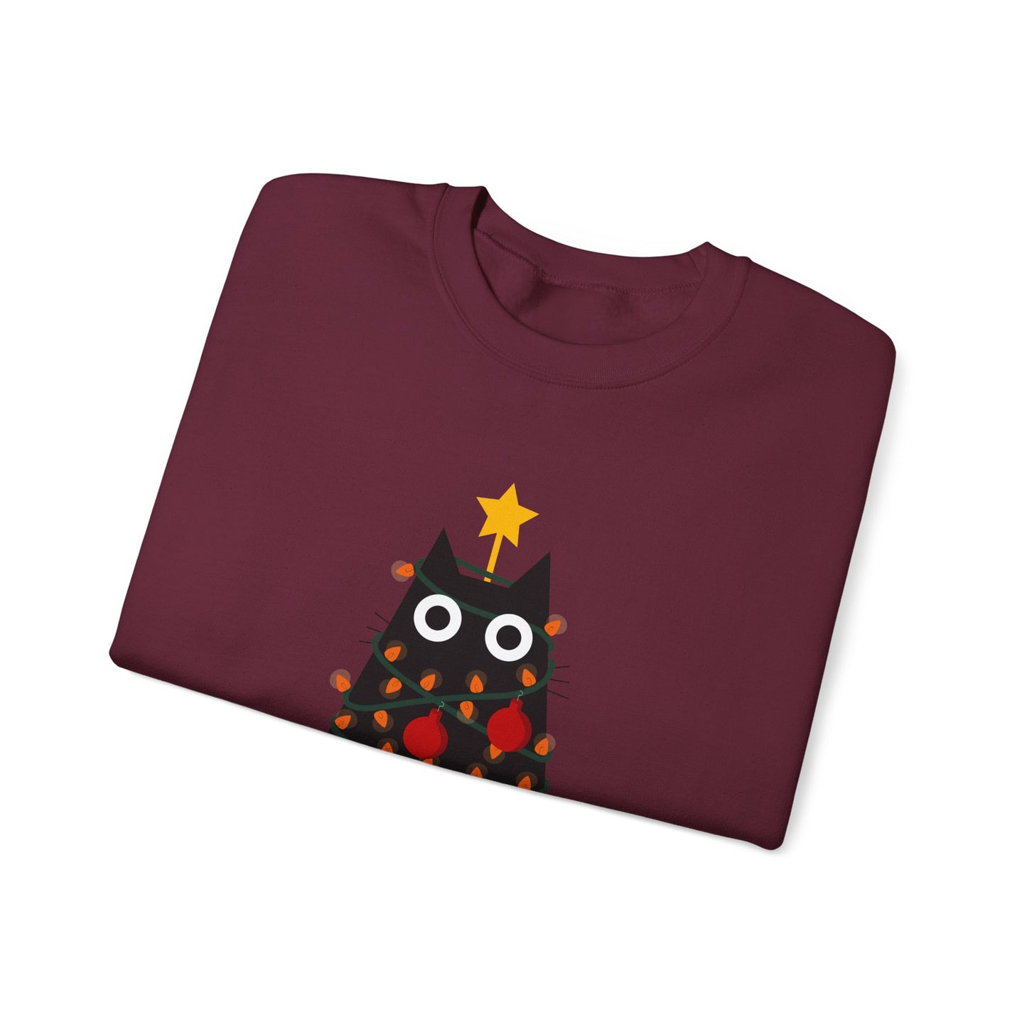 Festive Feline: Merry Christmas  Crewneck