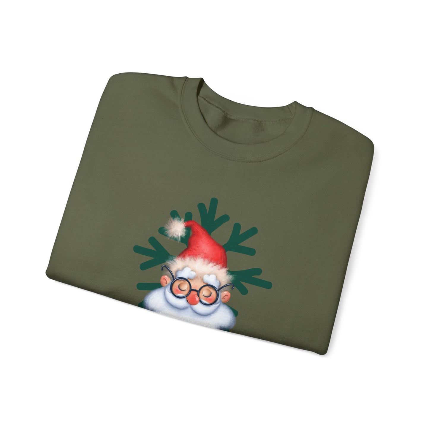 Meditating Santa Christmas  Crewneck