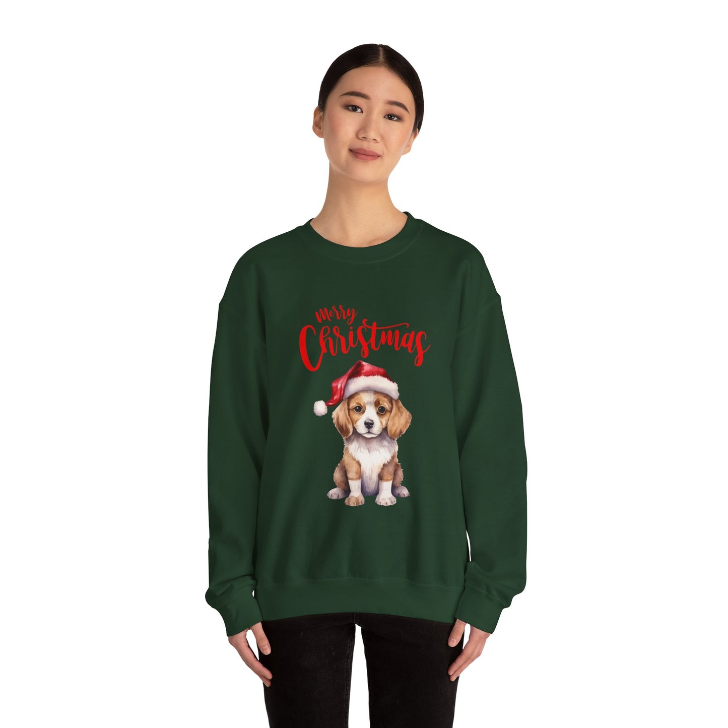 Jolly Pup: Merry Christmas Crewneck