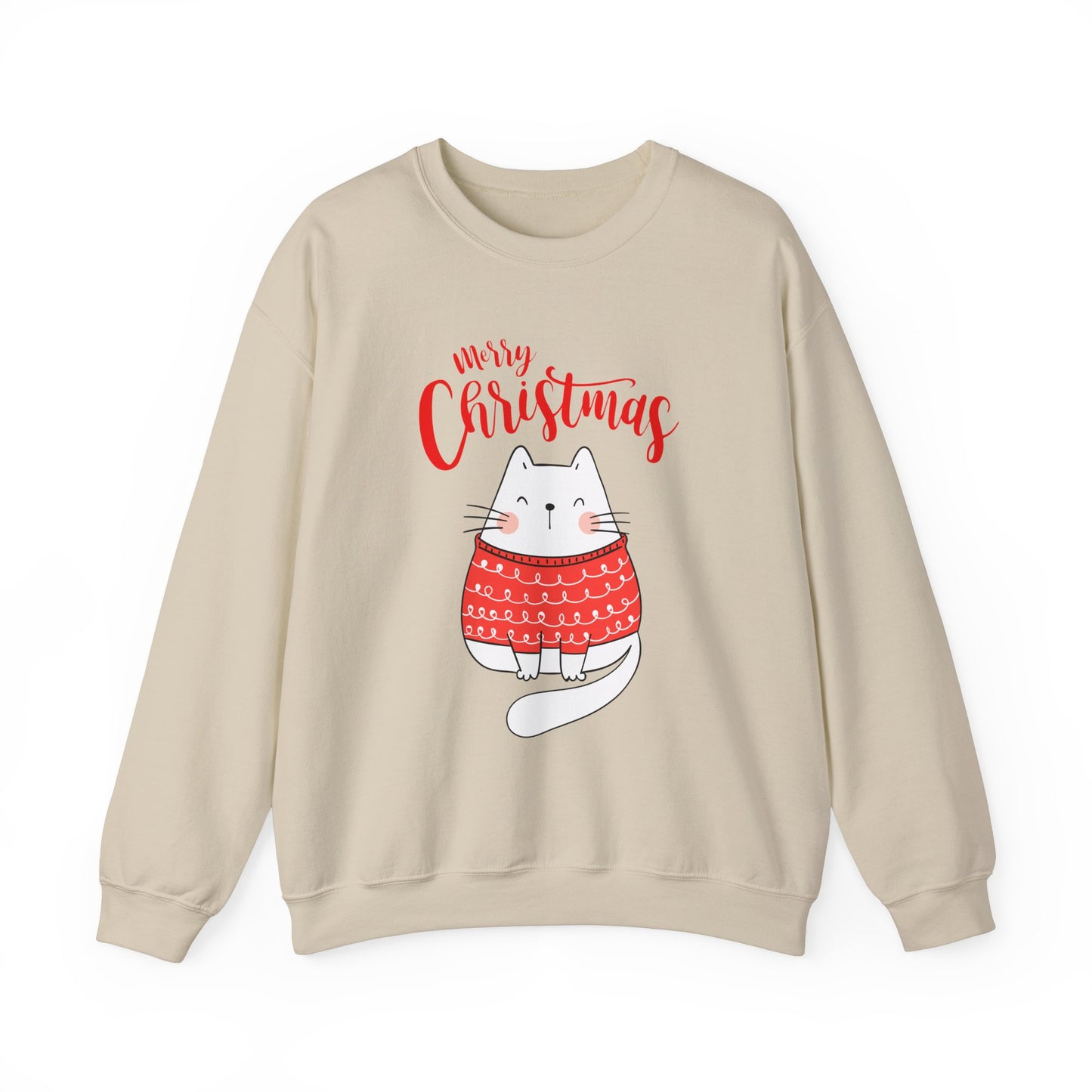 Purrfectly Merry: Cat in festive mood Crewneck